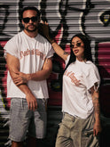 FOA ORANGE & BLUE SCROLL TEE