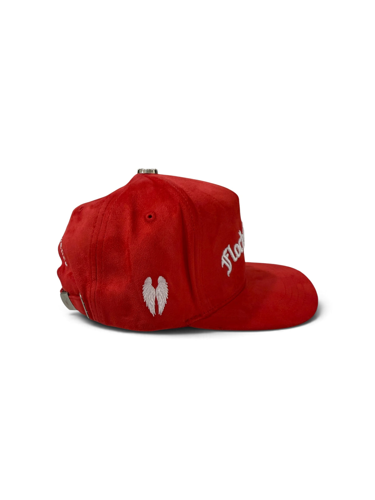FLOCK OF ANGELS RED STRAP BACK HAT