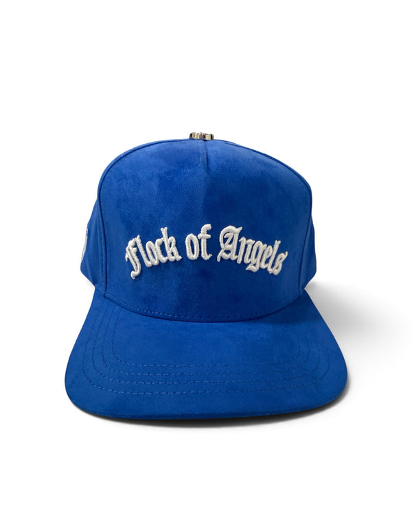 FLOCK OF ANGELS BLUE STRAP BACK HAT
