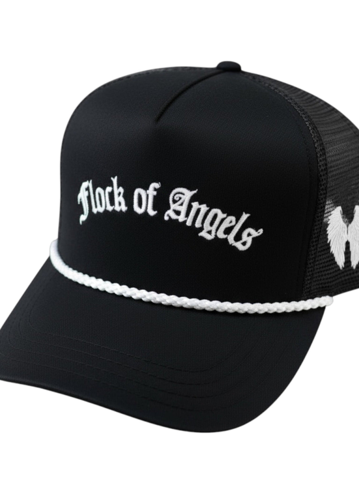 FLOCK OF ANGELS ROPE MESH TRUCKER