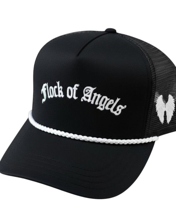 FLOCK OF ANGELS ROPE MESH TRUCKER