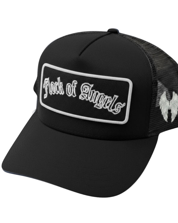 FLOCK OF ANGELS PATCH TRUCKER HAT